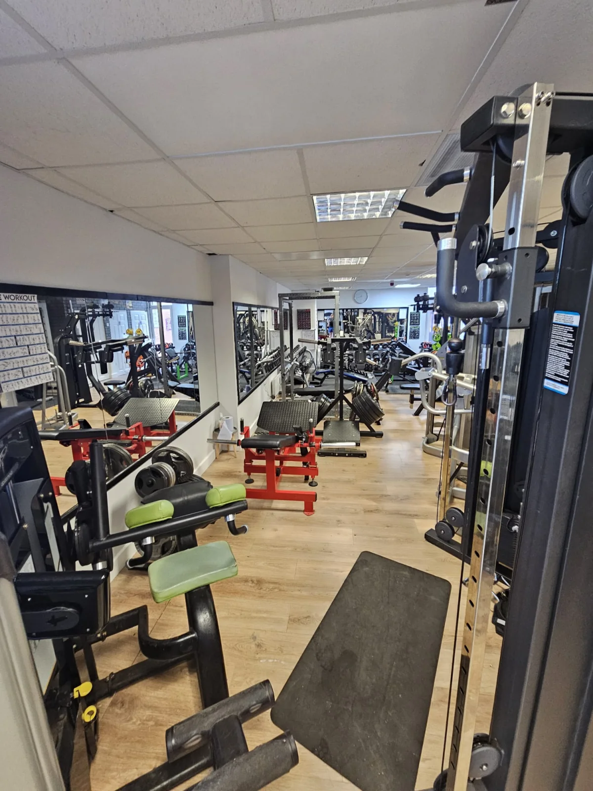Commercial resistance machines inside SY1 Fitness