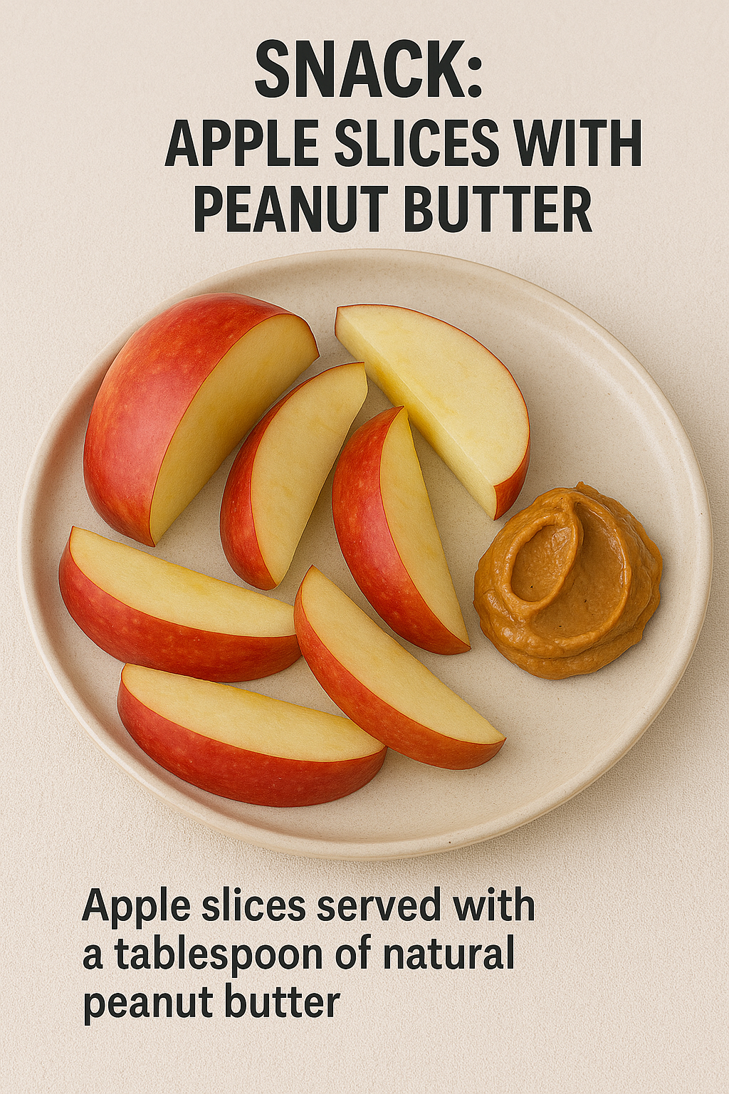 Apple Slices with Peanut Butter